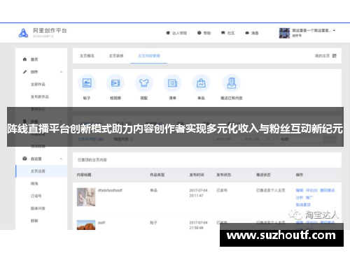 阵线直播平台创新模式助力内容创作者实现多元化收入与粉丝互动新纪元
